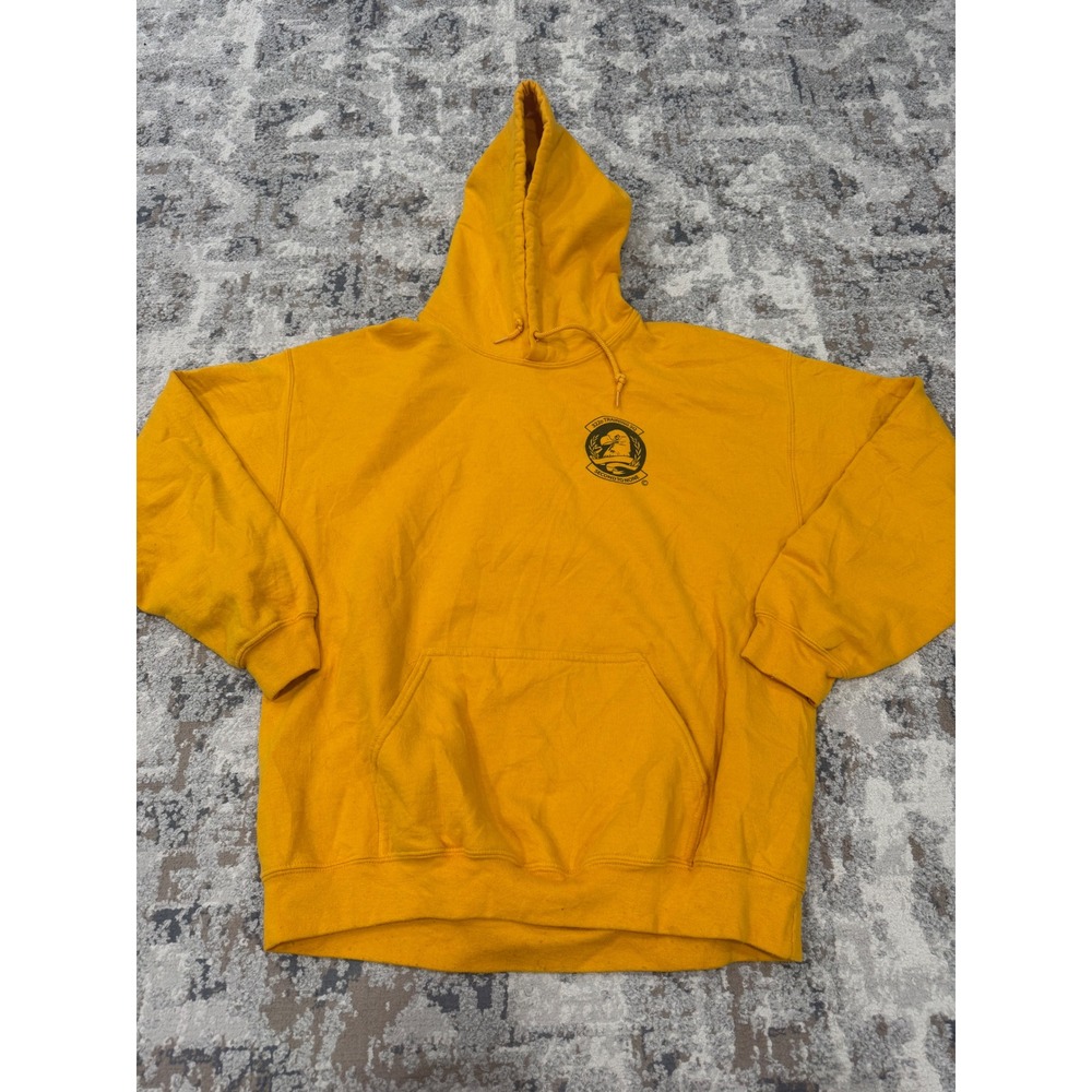 Gildan 322d Training Sq Second to None Hoodie Yellow Large Come Get Some